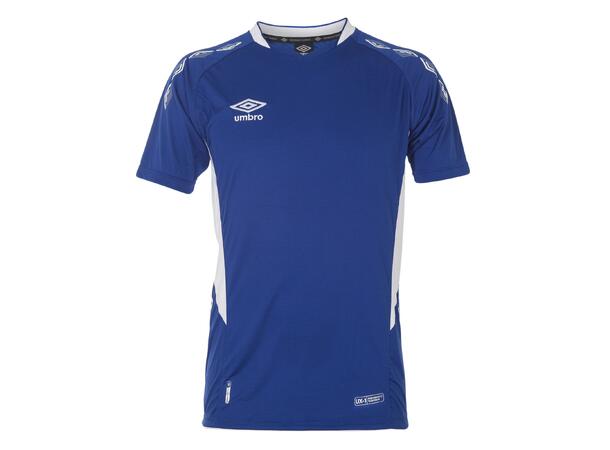 UMBRO UX-1 Jersey SS jr Blå/Hvit 140 Flott kortermet spillertrøye 